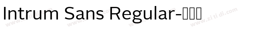 Intrum Sans Regular字体转换